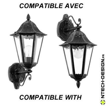 090-15 Support renforcé applique murale / luminaire / lanterne NAVEDO EGLO (Ø90mm - H 15mm)