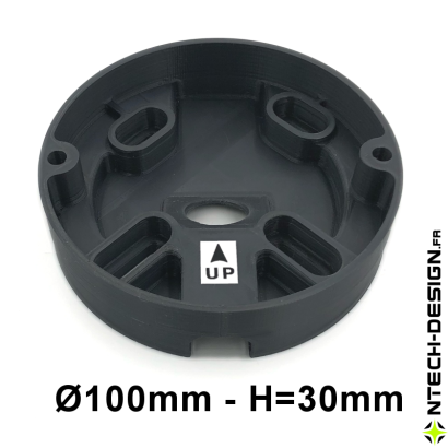 copy of Reinforced support for outdoor wall light (Ø100mm - H 23mm)