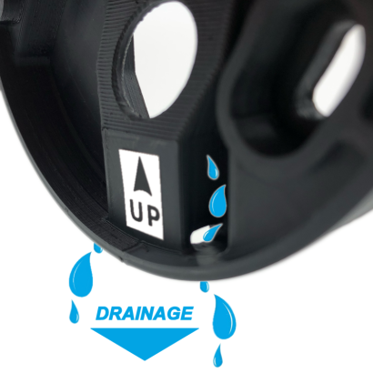 Support renforcé applique murale / luminaire / lanterne NAVEDO (Ø100mm - H 30mm)