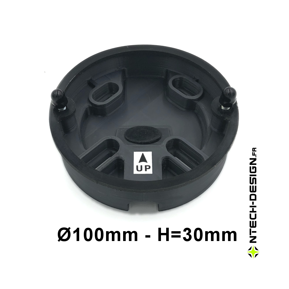 Support renforcé avec accessoires applique murale / luminaire / lanterne NAVEDO (Ø100mm - H 30mm)