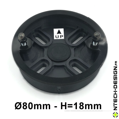 Reinforced support with accessories for outdoor wall light BLOOMA (Ø80mm - H 18mm)