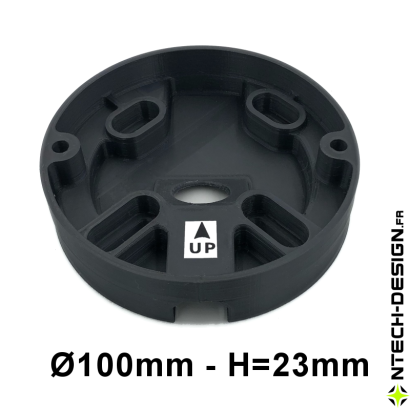 Support renforcé applique murale / luminaire / lanterne NAVEDO (Ø100mm - H 23mm)