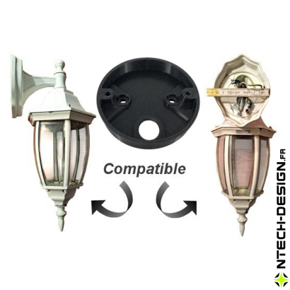 Support renforcé applique murale / luminaire / lanterne NAVEDO EGLO (Ø96mm - H 18mm)