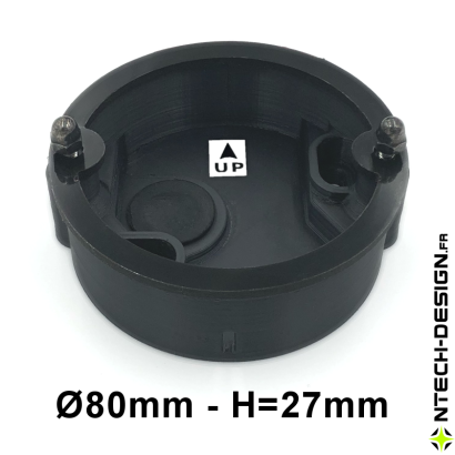 Support renforcé avec accessoires applique murale / luminaire / lanterne INSPEKTOR (Ø80mm - H 27mm)