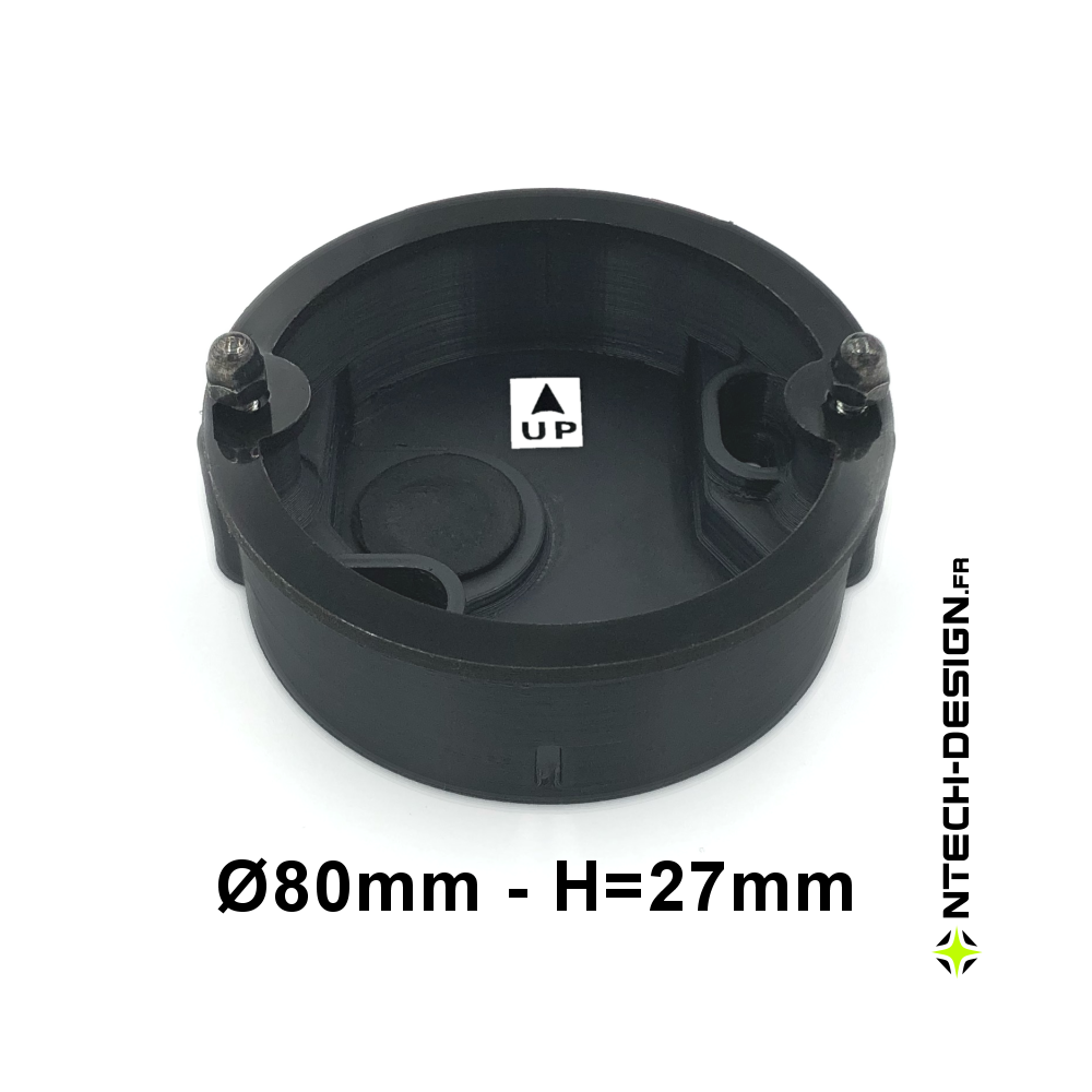 Support renforcé avec accessoires applique murale / luminaire / lanterne INSPEKTOR (Ø80mm - H 27mm)