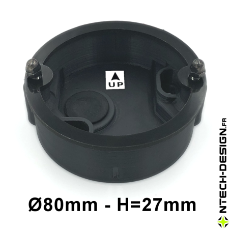 Support renforcé avec accessoires applique murale / luminaire / lanterne INSPEKTOR (Ø80mm - H 27mm)