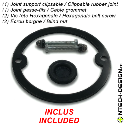 copy of Reinforced support with accessories for outdoor wall light INSPEKTOR (Ø76mm - H 20mm)