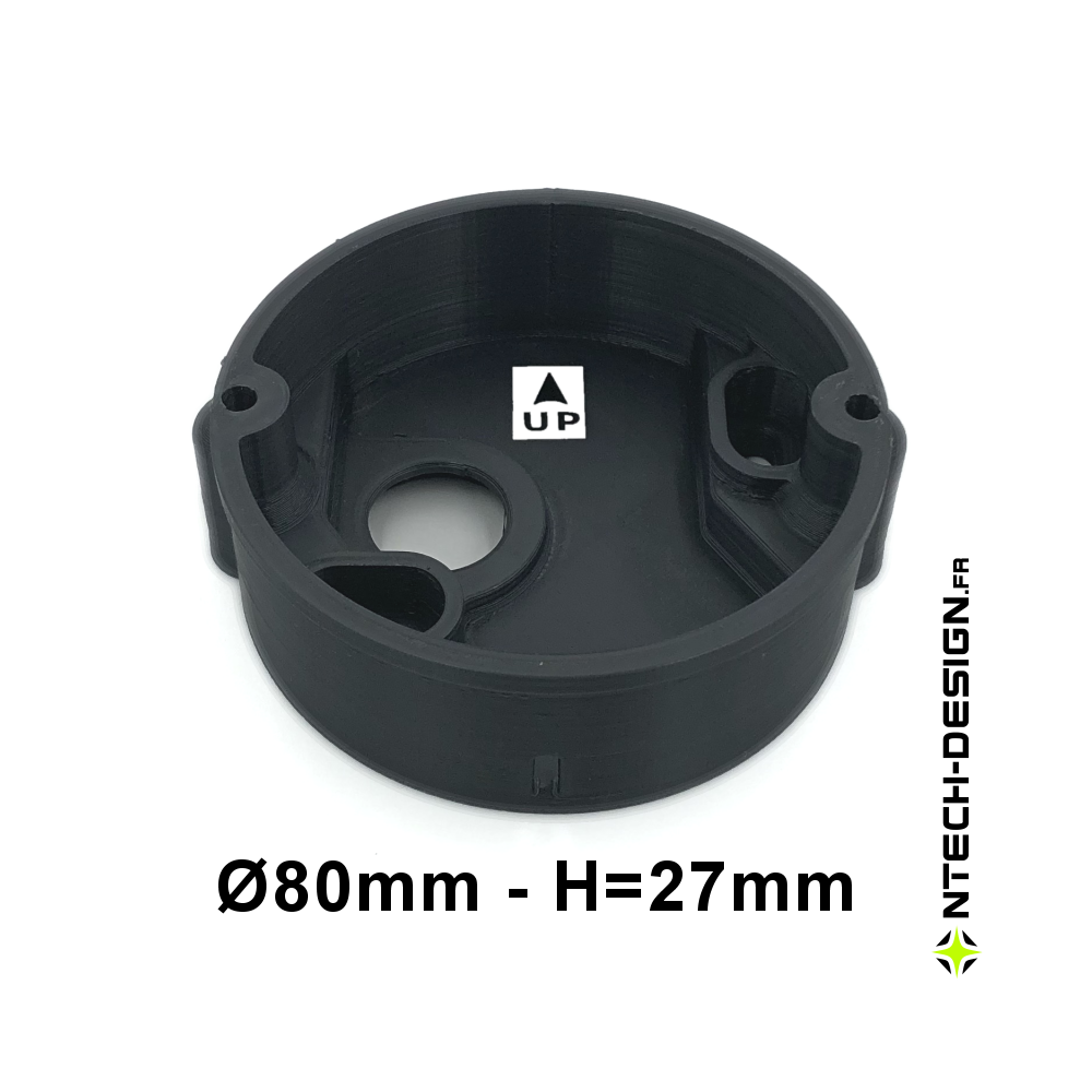 copy of Reinforced support for outdoor wall light INSPEKTOR (Ø76mm - H 20mm)