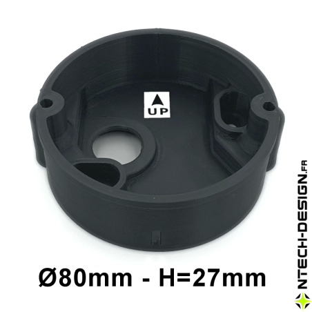 copy of Reinforced support for outdoor wall light INSPEKTOR (Ø76mm - H 20mm)