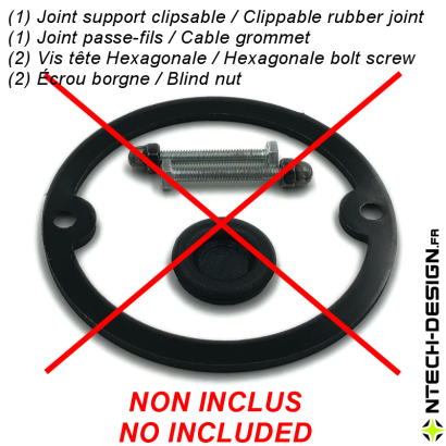 copy of Reinforced support for outdoor wall light INSPEKTOR (Ø76mm - H 20mm)