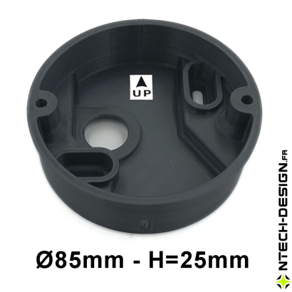copy of copy of Reinforced support with accessories for outdoor wall light INSPEKTOR (Ø76mm - H 20mm)