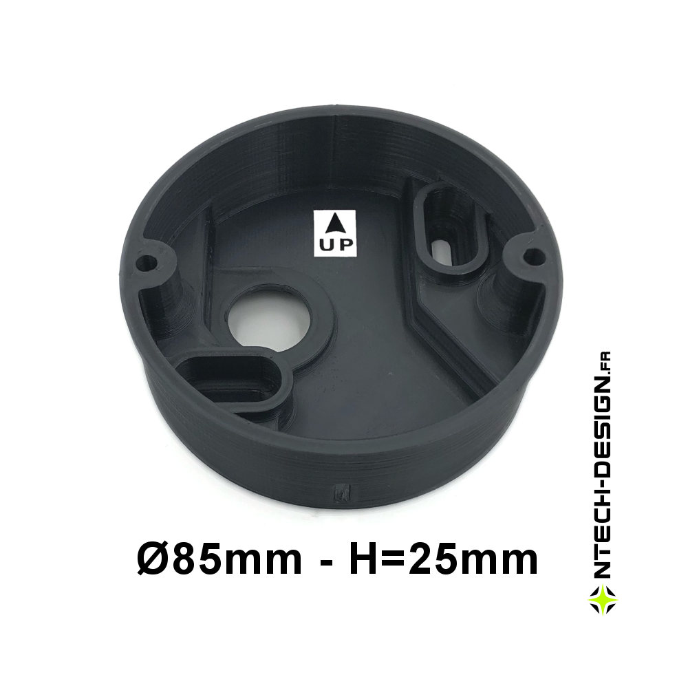 Support renforcé applique murale / luminaire / lanterne INSPEKTOR (Ø85mm - H 25mm)