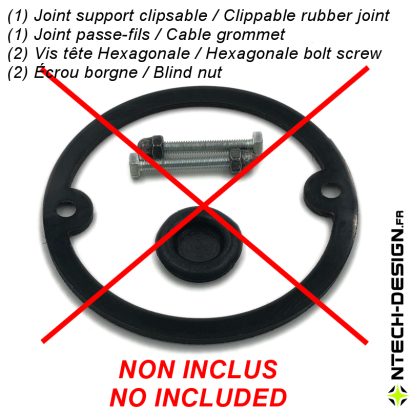 Support renforcé applique murale / luminaire / lanterne INSPEKTOR (Ø85mm - H 25mm)