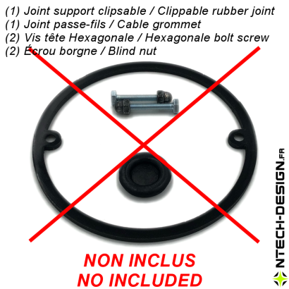 copy of Reinforced support for outdoor wall light BLOOMA (Ø80mm - H 18mm)