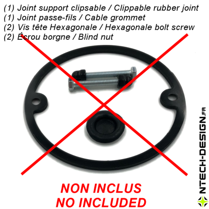 100-27 Support renforcé applique murale / luminaire / lanterne NAVEDO (Ø100mm - H 27mm)