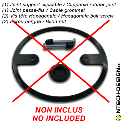 110-20 Support renforcé applique murale / luminaire / lanterne NAVEDO (Ø110mm - H 20mm)