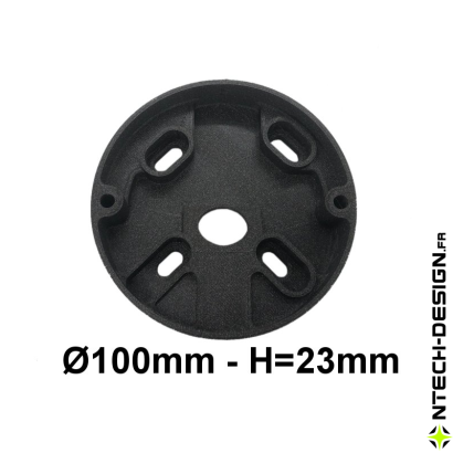 Support renforcé avec accessoires applique murale / luminaire / lanterne NAVEDO (Ø100mm - H 23mm)