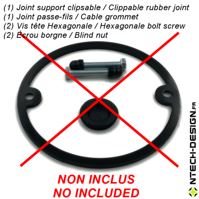 102-22 Support renforcé applique murale / luminaire / lanterne NAVEDO (Ø102mm - H 22mm)