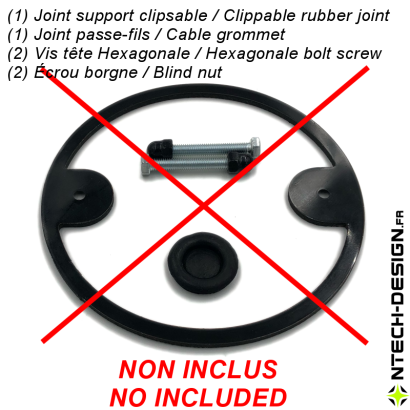 114-28 Support renforcé applique murale / luminaire / lanterne NAVEDO (Ø114mm - H 28mm)