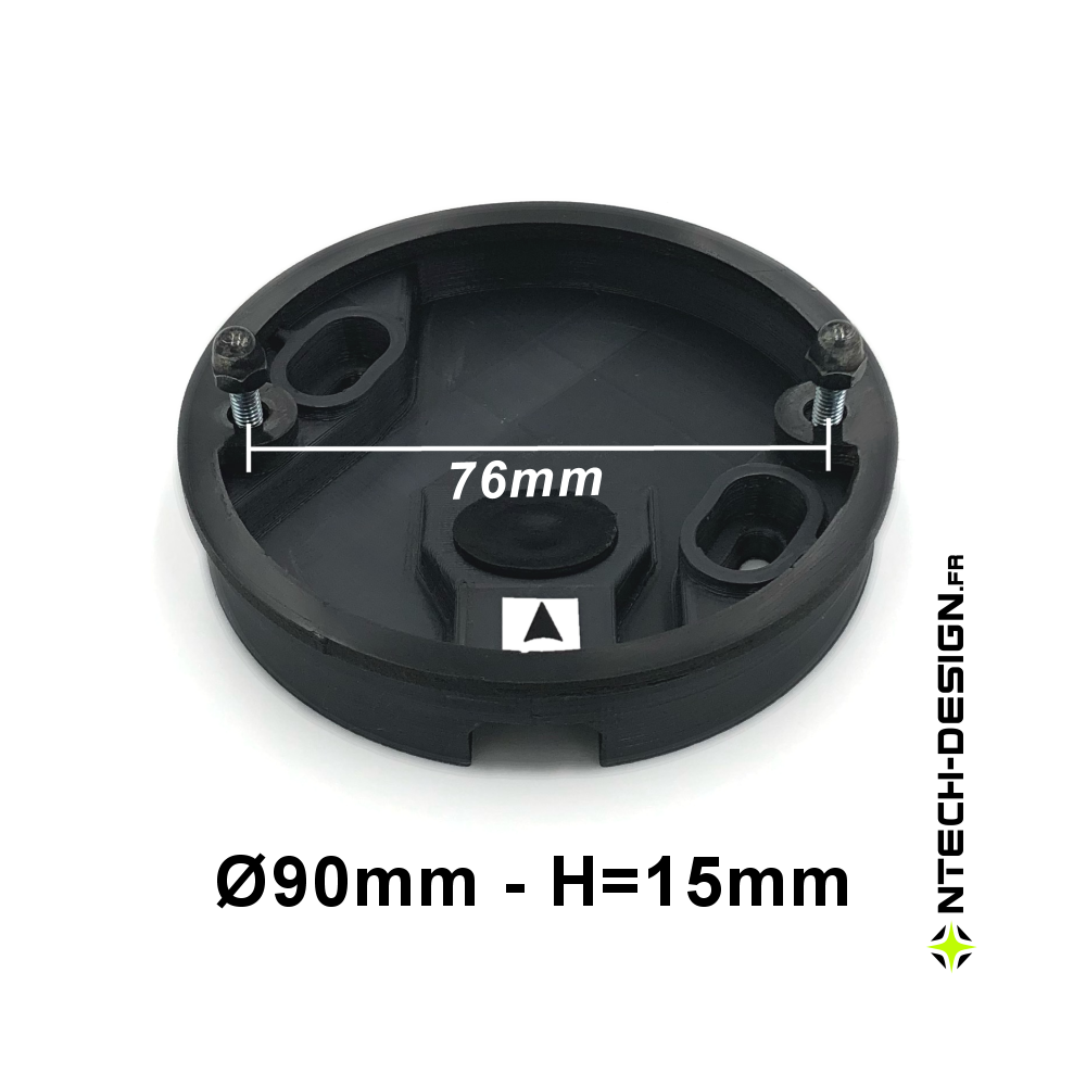 090-15 Reinforced support with accessories for outdoor wall light NAVEDO EGLO (Ø90mm - H 15mm)