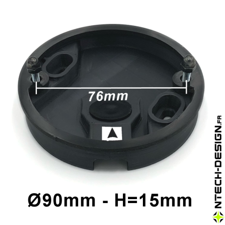 090-15 Support renforcé avec accessoires applique murale / luminaire / lanterne NAVEDO EGLO (Ø90mm - H 15mm)