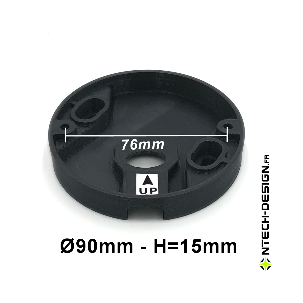 090-15 Reinforced support for outdoor wall light NAVEDO EGLO (Ø90mm - H 15mm)