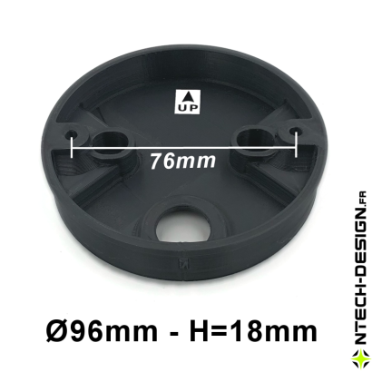 096-18 Support renforcé avec accessoires applique murale / luminaire / lanterne NAVEDO EGLO (Ø96mm - H 18mm)