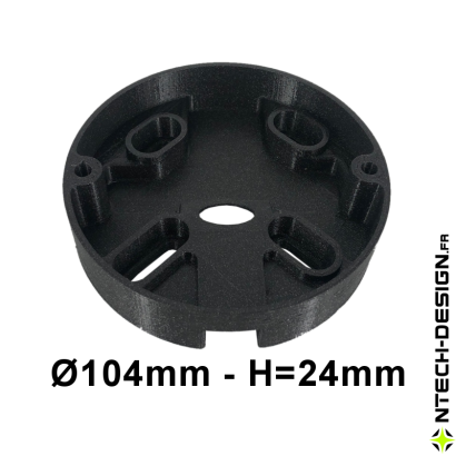 Support renforcé applique murale / luminaire / lanterne NAVEDO (Ø104mm - H 24mm)