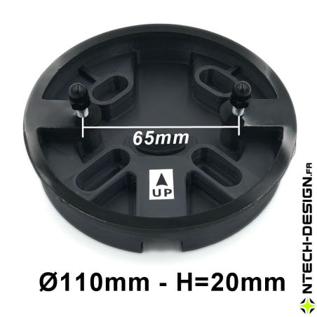 110-20 Reinforced support with accessories for outdoor wall light  (Ø110mm - H 20mm)