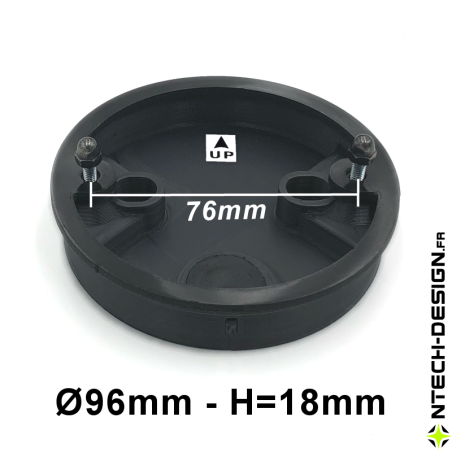 096-18 Reinforced support with accessories for outdoor wall light NAVEDO EGLO (Ø96mm - H 18mm)