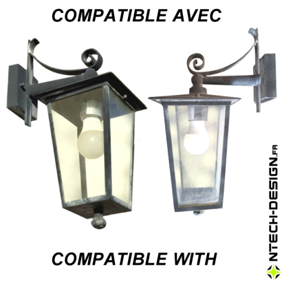 076-20 Reinforced support for outdoor wall light INSPEKTOR (Ø76mm - H 20mm)