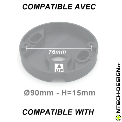 090 Set accessories for outdoor wall light bracket NAVEDO EGLO Ø90mm (TECH-NAV-01)