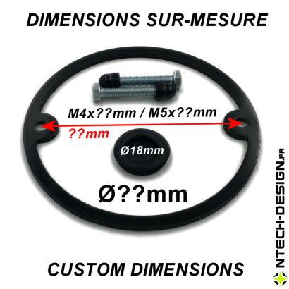 Set d'accessoires personnalisable pour support applique murale / luminaire / lanterne