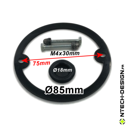 085-25 Set accessoires pour support applique murale / luminaire / lanterne INSPEKTOR Ø85mm (TECH-INSP-03)