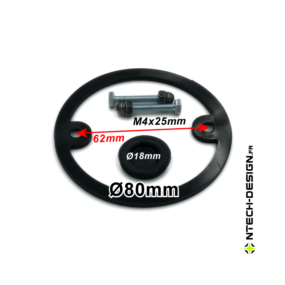 080-18 Set accessories for outdoor wall light bracket BLOOMA Ø80mm (TECH-BLO-01)