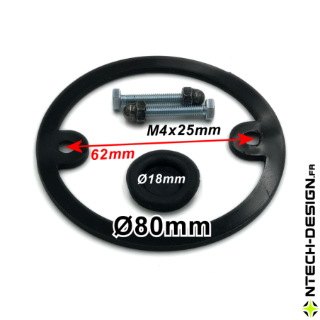 080-18 Set accessoires pour support applique murale / luminaire / lanterne BLOOMA Ø80mm (TECH-BLO-01)