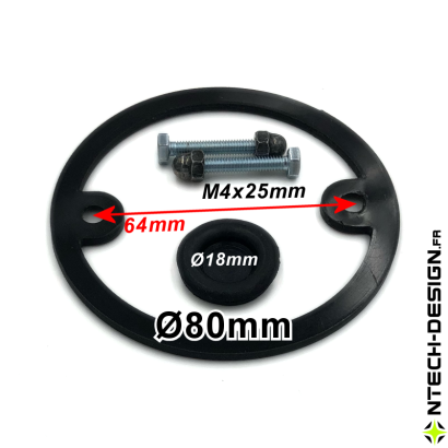 080-22 Set accessoires pour support applique murale / luminaire / lanterne BLOOMA Ø80mm (TECH-BLO-02)