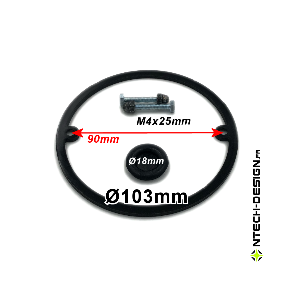 103-20 Set accessoires pour support applique murale / luminaire / lanterne BLOOMA Ø103mm (TECH-BLO-1017)