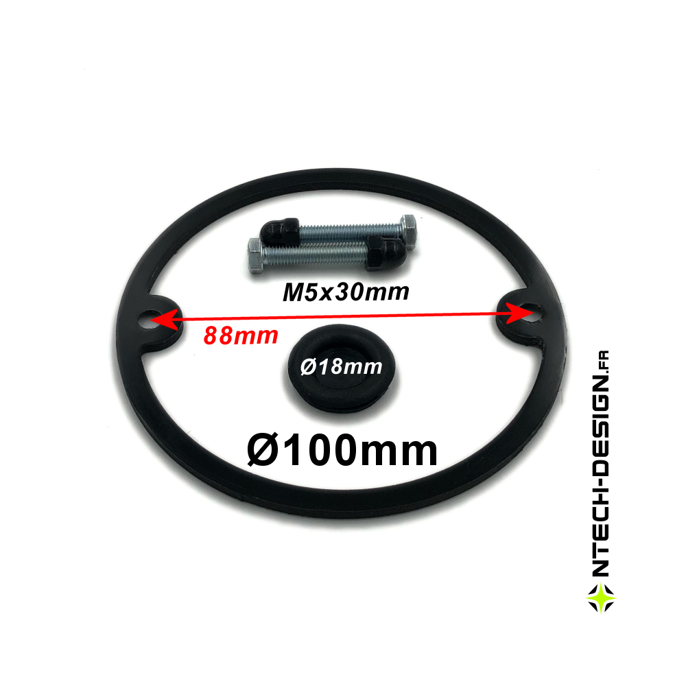 100-23 Set accessoires pour support applique murale / luminaire / lanterne NAVEDO Ø100mm (TECH-NONA-01)