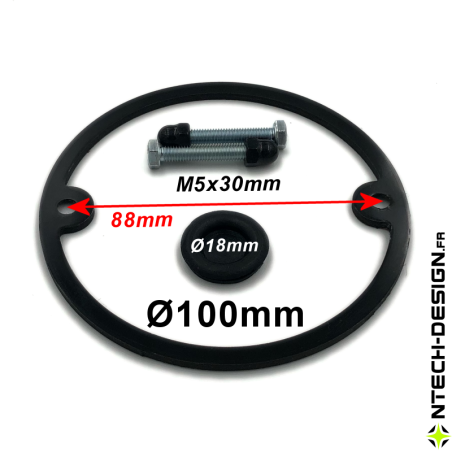 100-23 Set accessoires pour support applique murale / luminaire / lanterne NAVEDO Ø100mm (TECH-NONA-01)