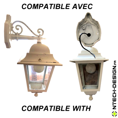 100-23 Set accessoires pour support applique murale / luminaire / lanterne NAVEDO Ø100mm (TECH-NONA-01)