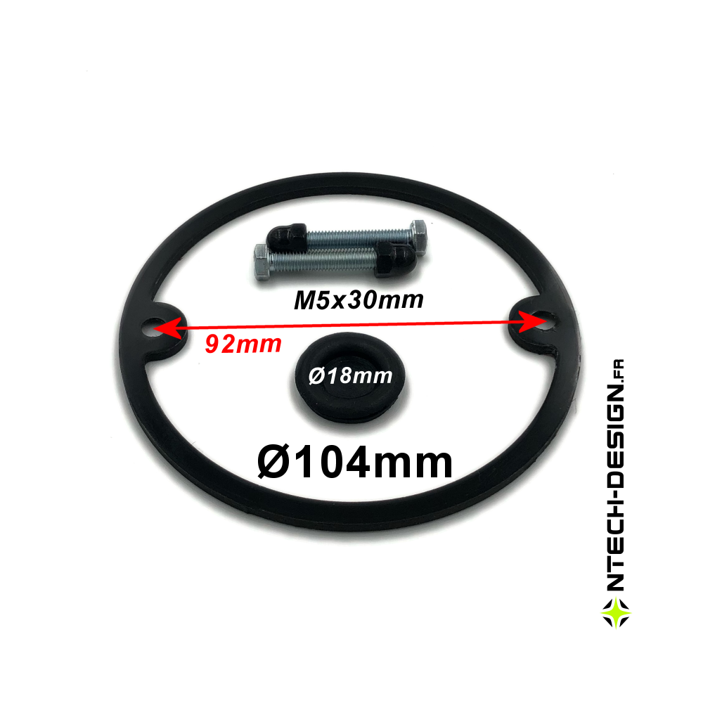104-24 Set accessoires pour support applique murale / luminaire / lanterne NAVEDO Ø104mm (TECH-NONA-02)