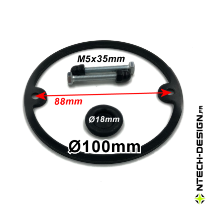 100-27 Set accessories for outdoor wall light bracket NAVEDO Ø100mm (TECH-NONA-03)