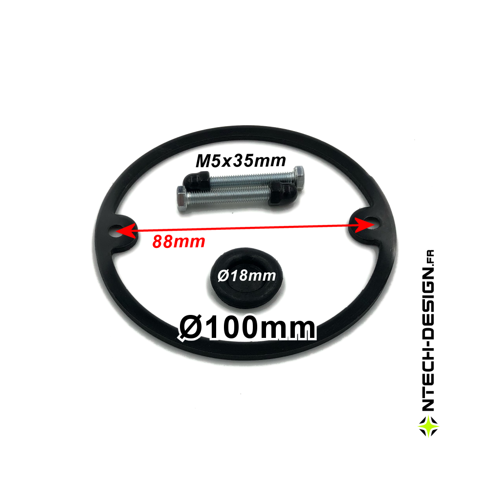 100-27 Set accessoires pour support applique murale / luminaire / lanterne NAVEDO Ø100mm (TECH-NONA-03)