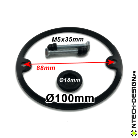 100-27 Set accessoires pour support applique murale / luminaire / lanterne NAVEDO Ø100mm (TECH-NONA-03)