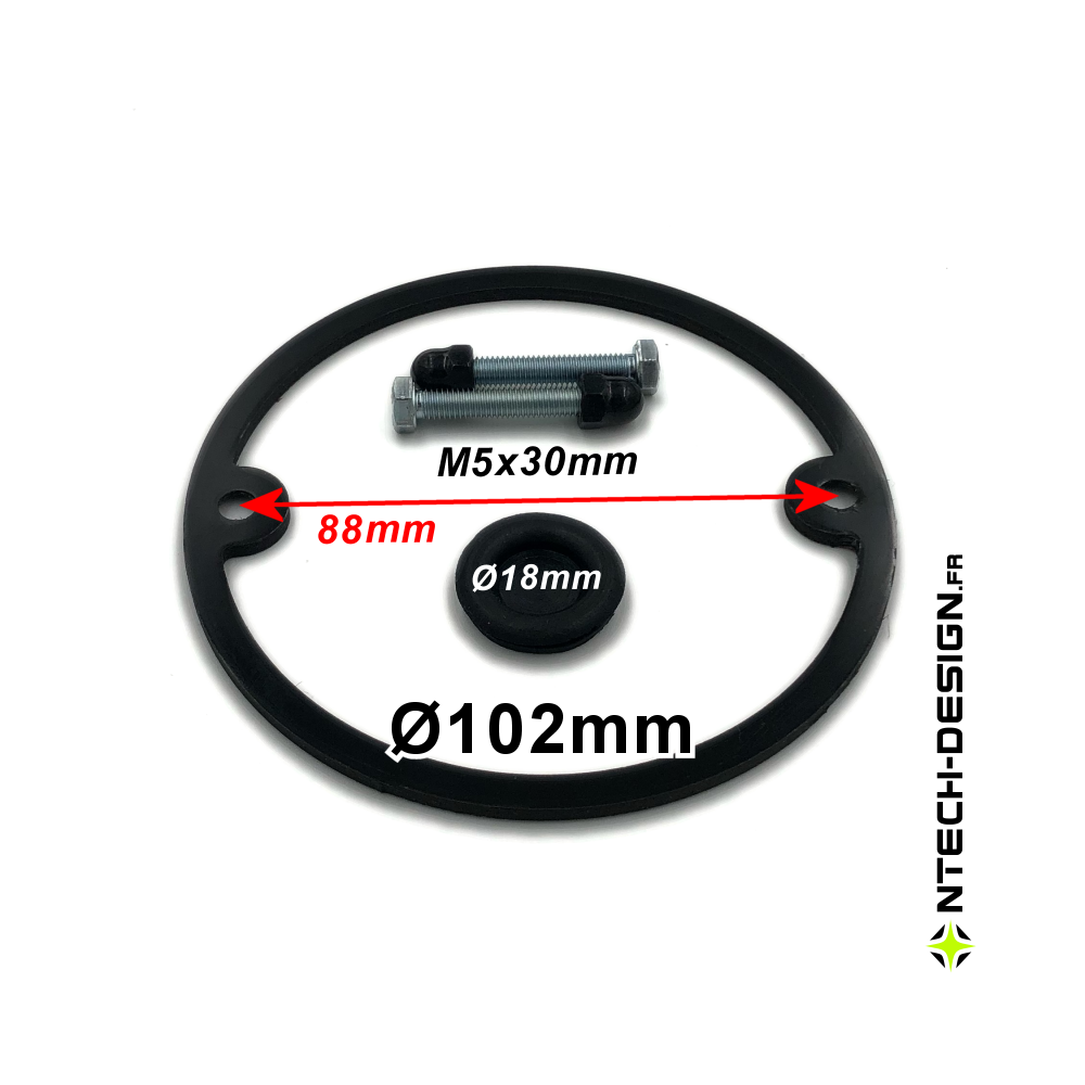 102-22 Set accessoires pour support applique murale / luminaire / lanterne NAVEDO Ø102mm (TECH-NONA-06)