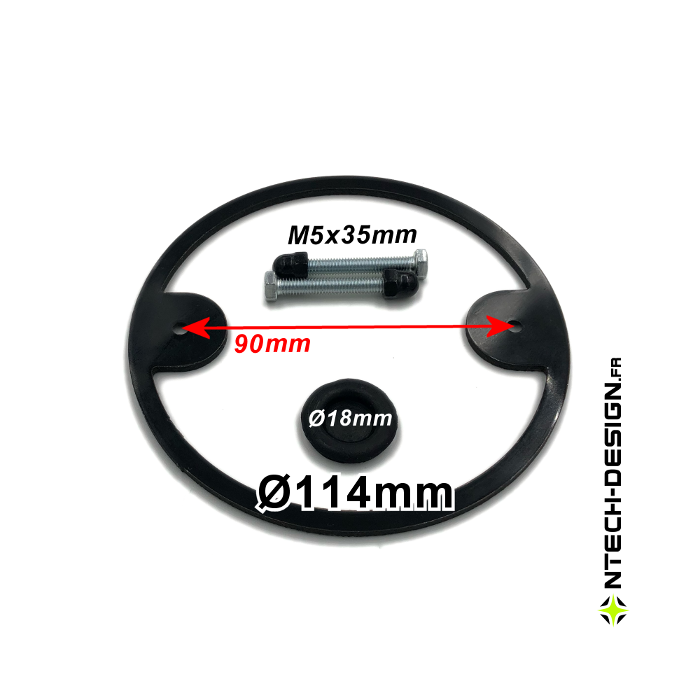 114-28 Set accessoires pour support applique murale / luminaire / lanterne NAVEDO Ø114mm (TECH-NONA-07)