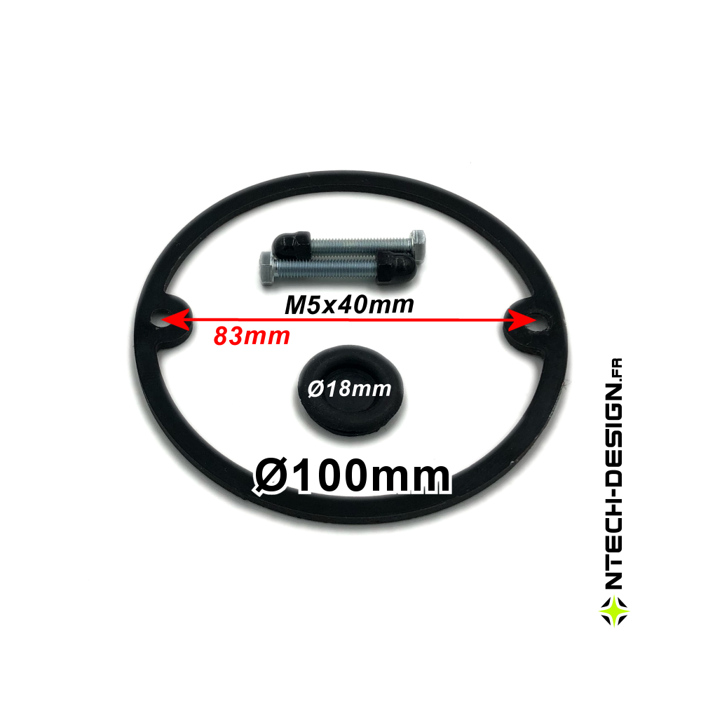 100-30 Set accessoires pour support applique murale / luminaire / lanterne NAVEDO Ø100mm (TECH-NONA-08)