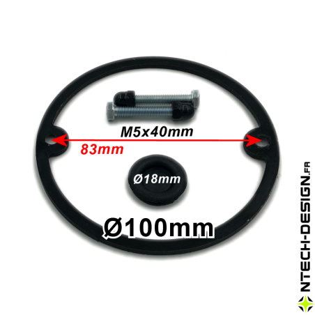 100-30 Set accessoires pour support applique murale / luminaire / lanterne NAVEDO Ø100mm (TECH-NONA-08)