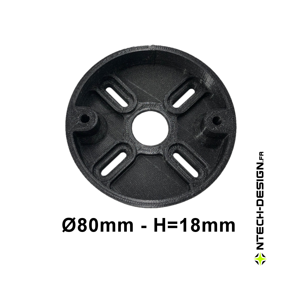Reinforced support with accessories for outdoor wall light BLOOMA (Ø80mm - H 18mm) Reinforced support with accessories for outdoor wall light BLOOMA (Ø80mm - H 18mm)